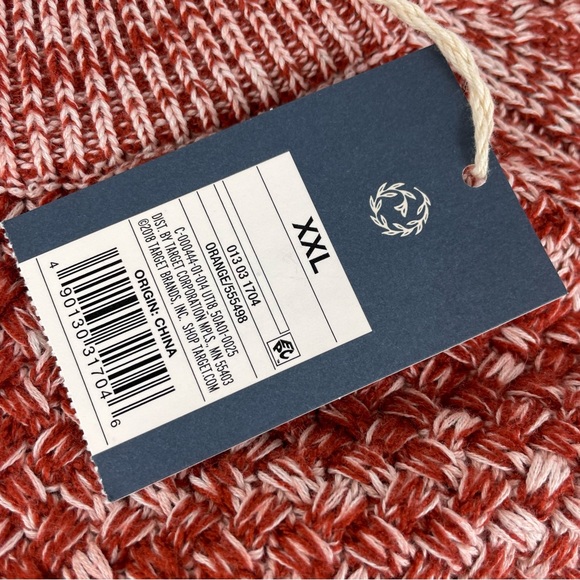 NWT Universal Thread Goods XXL Woman’s Knit Sweater Burnt Orange White Target - Picture 15 of 15
